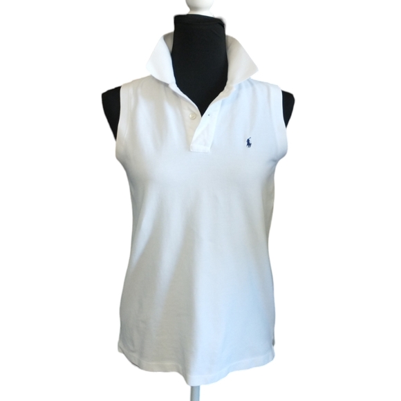Ralph Lauren Sport Sleeveless Cotton Women's Shirt - Picture 4 of 12